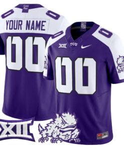 TCU Horned Frogs 2025 Vapor Limited Custom Jersey - All stitched