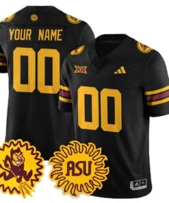 Arizona State Sun Devils 1975 Throwback Custom Uniform - All Stitched