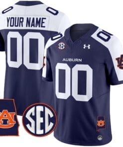 Auburn Tigers 2025 Alabama Patch Vapor Limited Custom Jersey - All Stitched