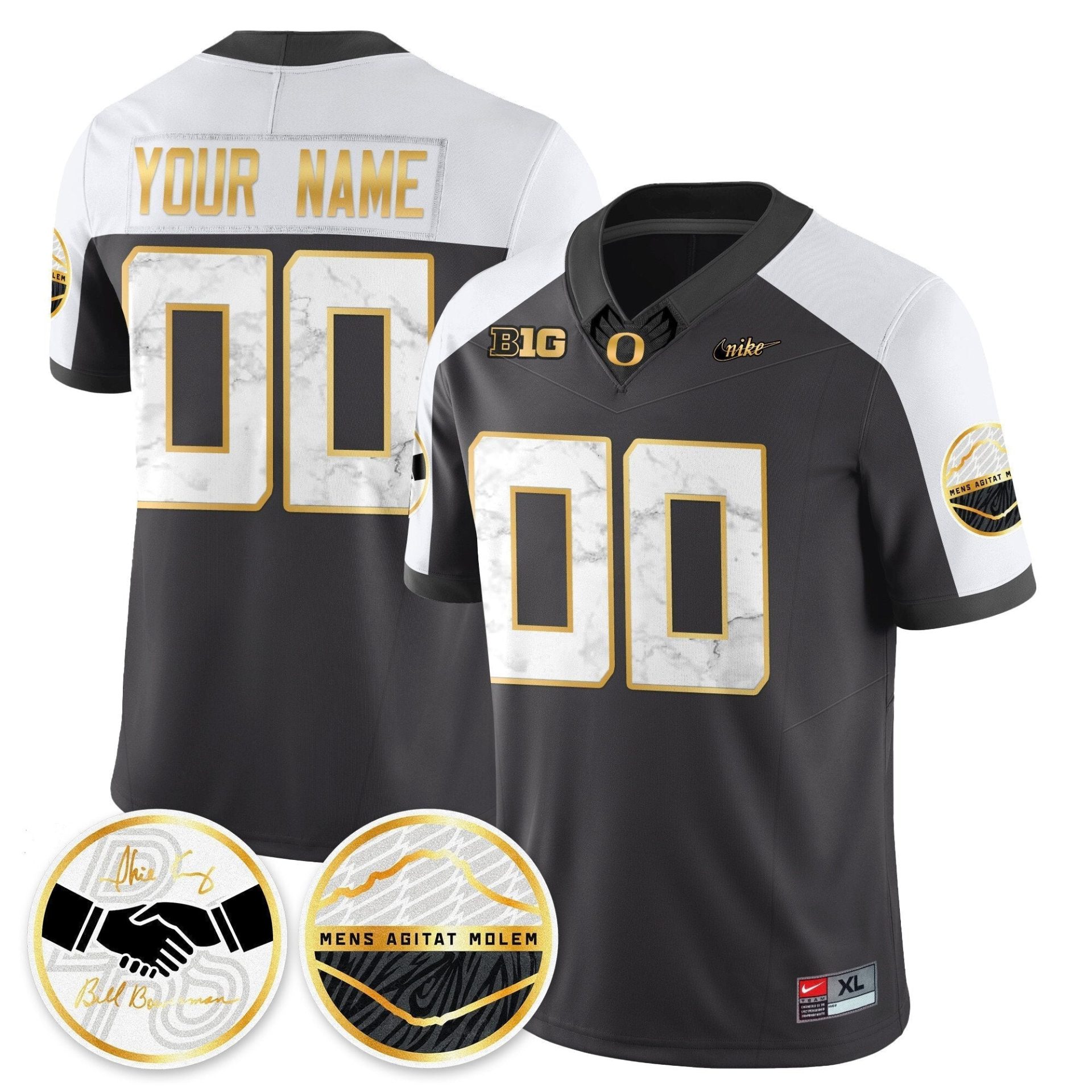 Custom Oregon Ducks 2025 "Shoe Duck" Jersey V1 - All Stitched