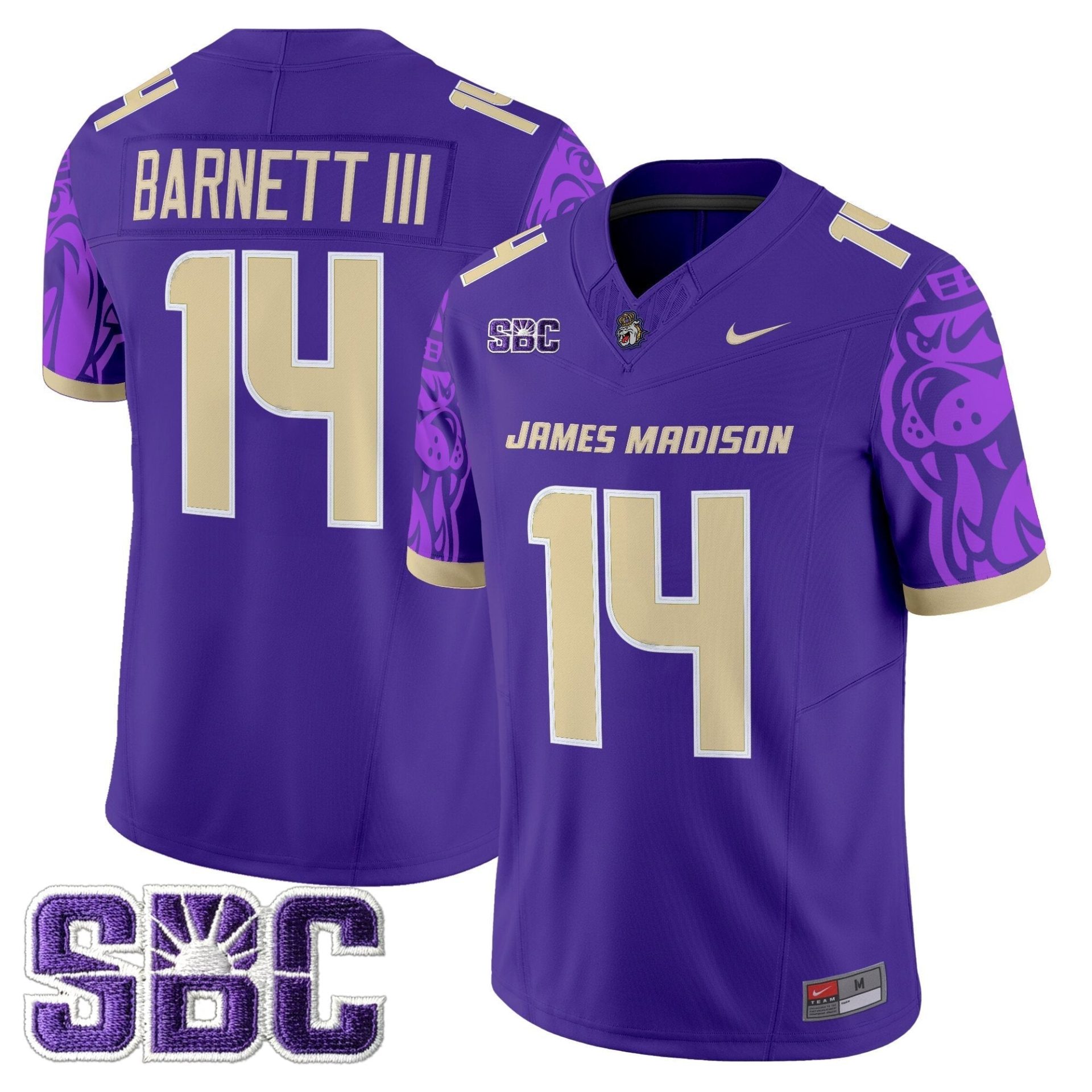 James Madison Dukes 2025 Vapor Limited Jersey V2 - All Stitched